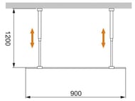 ������� ����������� CEZARES LIBERTA-L-2-90-120-GR-Cr (900�1950) ������ ������, ������� ����