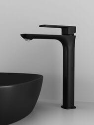 Смеситель Iddis SLIDE SLIBL01i01 для умывальника, высокий, однозахватный, черный матовый
