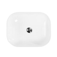 Раковина накладная BelBagno (500х400х140) прямоугольная, без отверстия под смеситель, белая BB1302