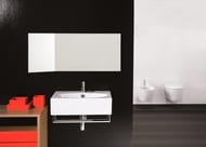 Унитаз подвесной Simas LFT SPAZIO (520х350х250) гориз. выпуск, белый LFT 18 bia