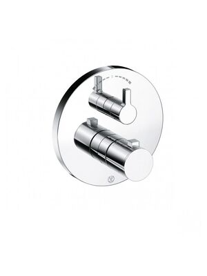 Смеситель KLUDI Nova Fonte Puristic для ванны/душа встраиваемый, термостат, перекл. ванна/душ, хром
