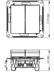 ����������� Systeme Electric ATLASDESIGN 2-��������� ����� 5 10�� �������� �������� ATN001251