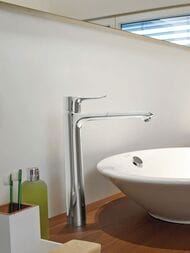 Смеситель Hansgrohe Metris 31184000 для умывальника, высокий, без донного клапана, хром — изображение 3