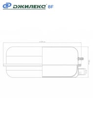 Расширительный бак Джилекс 8 F. 3/4", плоский, для отопления, арт.7708