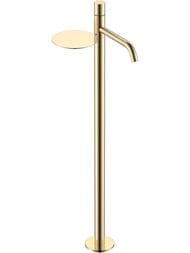 Смеситель Boheme Stick 120-GG для раковины, напольный, однозахватный, ручка diamond, золото — миниатюра 1