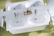 Умывальник двойной DURAVIT D-CODE 1200х490х180 2 отв. под 2 смес., перелив 03481200002