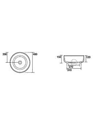 �������� ��������� Kerasan Nolita 534430 400�400�150 ��� ��������,��� ���.��� ���������,����� ���