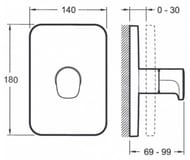 ������������� �� 3 ������ Jacob Delafon HYBRID E98734-CP/E75411-CP ������������, ������� �����