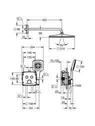 ������� ������� Grohe Grohtherm SmartControl ���������, ����./������ ����, ��������� ������ 34865KF0