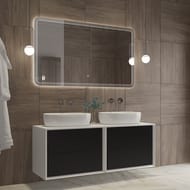 Зеркало настенное Cezares Duet 1400x800x30 подсветка, сенсор, диммер CZR-SPC-DUET-1400-800-LED-TCH