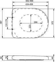 Сиденье для унитаза TOTO NC Series Soft Close съемное (387x471x60) белое VC100