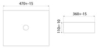 Умывальник накладной IDDIS Slide 470х360х110 белый глянцевый SLIWS02i27