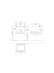 Тумба под умывальник Villeroy & Boch Subway 2.0 (537х420х423) подвесная, 1 ящик, soft grey A68610VK — изображение 2