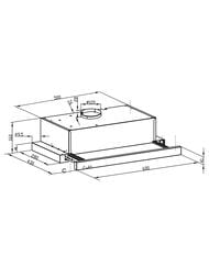 ������� LEX HIDE 600 INOX (600�280/430) 550 �3/�, 80 ��, ����������� ����� CHAT000125