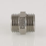 Ниппель VALTEC  1/2" латунь никелированная VTr.582.N.0004