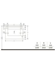 ������� Duravit Luv 1200�1200 ��������� ����������, ������, ��������, ��������� LU966900000