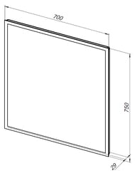 ������� ������� ������ (700�750x30) LED ���������/���.���������/����/��������/������ ������. 288964