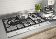 Газовая варочная панель ASKO HG1776SB (750х48х526) 5 конфорок (4 гибридных+1 вок), нерж.сталь