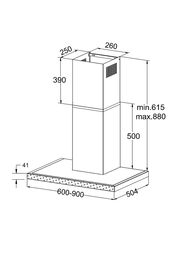 ������� Korting KHC 9989 GN (900�500) 950 �3/�, 244 ��, ������/������ ������