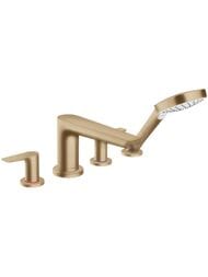 Смеситель Hansgrohe Talis E 71748140 на борт ванны на 4 отверстия, внешняя часть, шлифован бронза — миниатюра 1