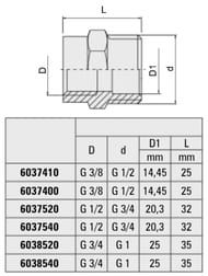 () Valvex 1/2"3/8"  VX6037400