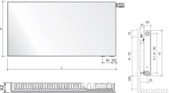 �������� �������� PURMO Plan Ventil Compact ���11 ��� 300�2600�60  , ����. �����. 1/2" 1724 ��