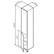 ����-������� AM.PM Gem ���������, ����� (300x314x1900), ���� M90CSL0306HF