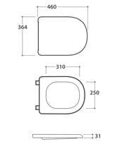 ������-������� ��� ������� Globo Lalita LT020BI soft-close, ����: �����