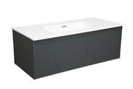 Тумба под раковину La Fenice TERRA Grigio 100 см (952х455х355) серая матовая FNC-01-TER-G-100