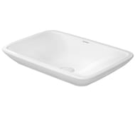 Раковина накладная Duravit PuraVida 700х465х160 без перелива/отв. под смеситель, белый 0369700000