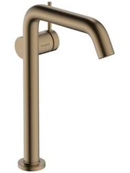 Смеситель Hansgrohe Tecturis S 240 Fine, для умывальника, с д/к, однозахват., шлиф. бронза 73370140 — миниатюра 1
