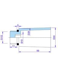 Комплект пробок Valtec 1/2" полипропиленовых с резьбой, длинные, VTp.792.M.04