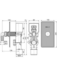 ����� Alcaplast APS3P, ��� ����������, � �������������� ��������, ��� ���������� ������, ����.�����