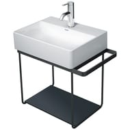Полка стеклянная для консоли Duravit DuraSquare 420х264 черная 0099668400