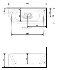 ����� Gruppo Treesse Playa V8181 1800�700�640 CrystalTech, �������./����, ������, ����-�������