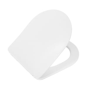 Сиденье дюропласт CEZARES Soft Close металлическое крепление, белое CZR-2316-SC