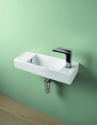 Рукомойник ArtCeram Lavamani Brick 540х200х90 перелив, отв. под смеситель, цвет: белый LML002 01; 00