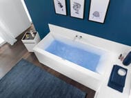 Ванна квариловая Villeroy & Boch SQUARO EDGE 12 (1600х750х450) с ножками, белая UBQ160SQE2DV-01