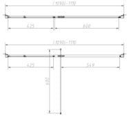 ������� ����� Vincea Slim-N 1100�1950 ������ ����������/������� ����, VDP-4SN110CL