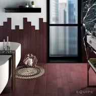 Керамогранитная плитка EQUIPE STROMBOLI Oxblood (92х368) красная, 25895 (кв.м.)