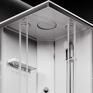 Душевая кабина AM.PM X-Joy Square 900х900х2100 стекло прозрачное, профиль хром мат. W94C-403-090MT