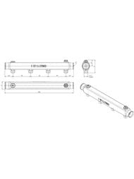 Коллектор VALTEC 1" на 4 выхода 1/2"Н нерж. м/о 100 мм VTc.510.SS.060404