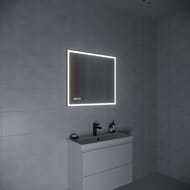 Зеркало Cersanit LED 011 design 800х700 с подсветкой, часы, металл. рамка KN-LU-LED011*80-d-Os — изображение 5