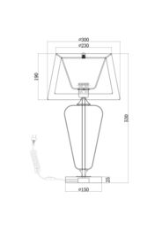 ���������� ���������� Maytoni Verre (���) Z005TL-01CH, 40��, IP20, E27, ����