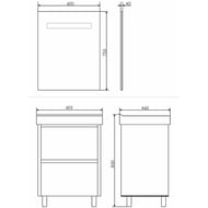 ������� COMFORTY �����-60  (600�750�30) ������������ �����, ������������� ������ 00-00005257