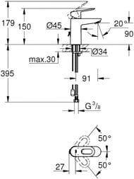 ��������� Grohe BauLoop 23336 ��� �����������, � ��������, �������������