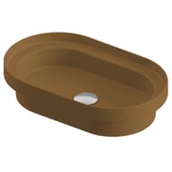 Раковина ArtCeram Fuori Scala 350х580 врезная/накладная, коричневая TFL033 40;00