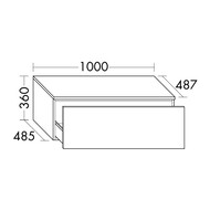 ����� Burgbad Lin20 1000�360�487 ���������, 1 ����, ������� USIQ100F5395