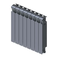 Радиатор биметаллический RIFAR Monolit 500 (577х640х100) бок. подкл, 8 секций, 1528Вт, титан