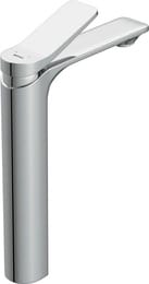 Смеситель для раковины Cersanit ODRA 63054 высокий однорычажный, донный клапан клик-клак, хром